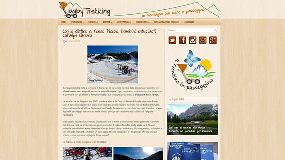 Con lo slittino a Fondo Piccolo, bambini entusiasti sull’Alpe Cimbra by babytrekking.it