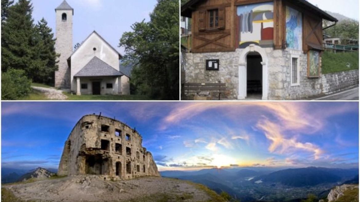 Forti, chiese, mostre a cielo aperto...il lato culturale dell'Alpe Cimbra