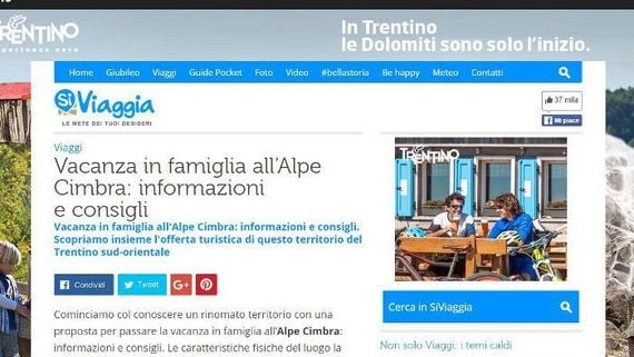 Vacanza in famiglia all’Alpe Cimbra: informazioni e consigli - by SiViaggia