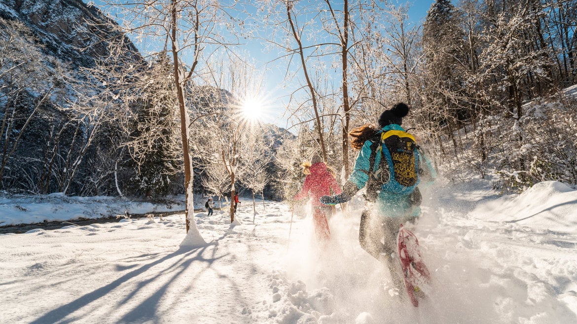 Snowshoeing