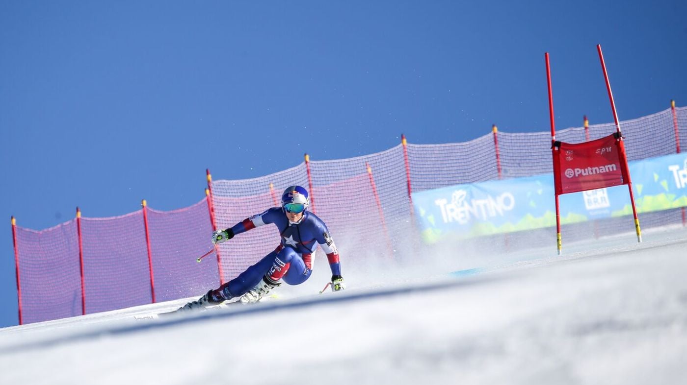 LINDSEY VONN was enthusiast about training in Alpe Cimbra (Trentino-Italy)