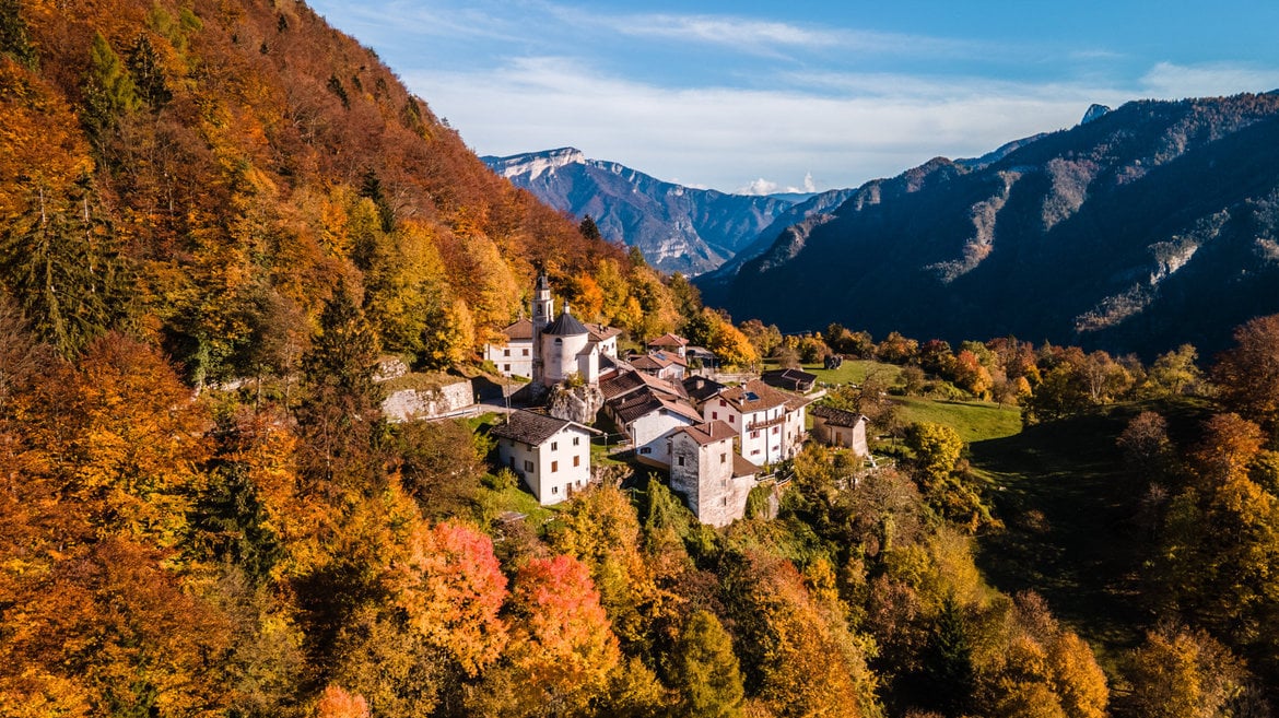 Herbst auf der Alpe Cimbra