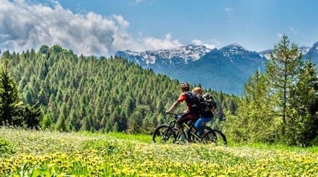 Alpe Cimbra ein Hochplateau im Trentino, wo man Cimbra spricht