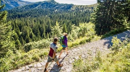 Alpe Cimbra ein Hochplateau im Trentino, wo man Cimbra spricht