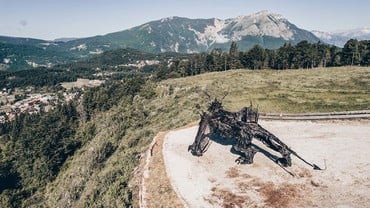 Der größte Drache aus Holz in Europa