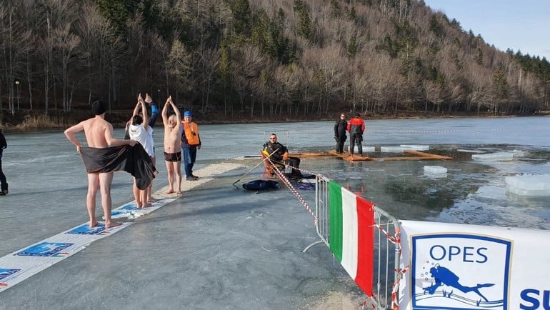 A 70 anni sotto il ghiaccio del lago di Lavarone