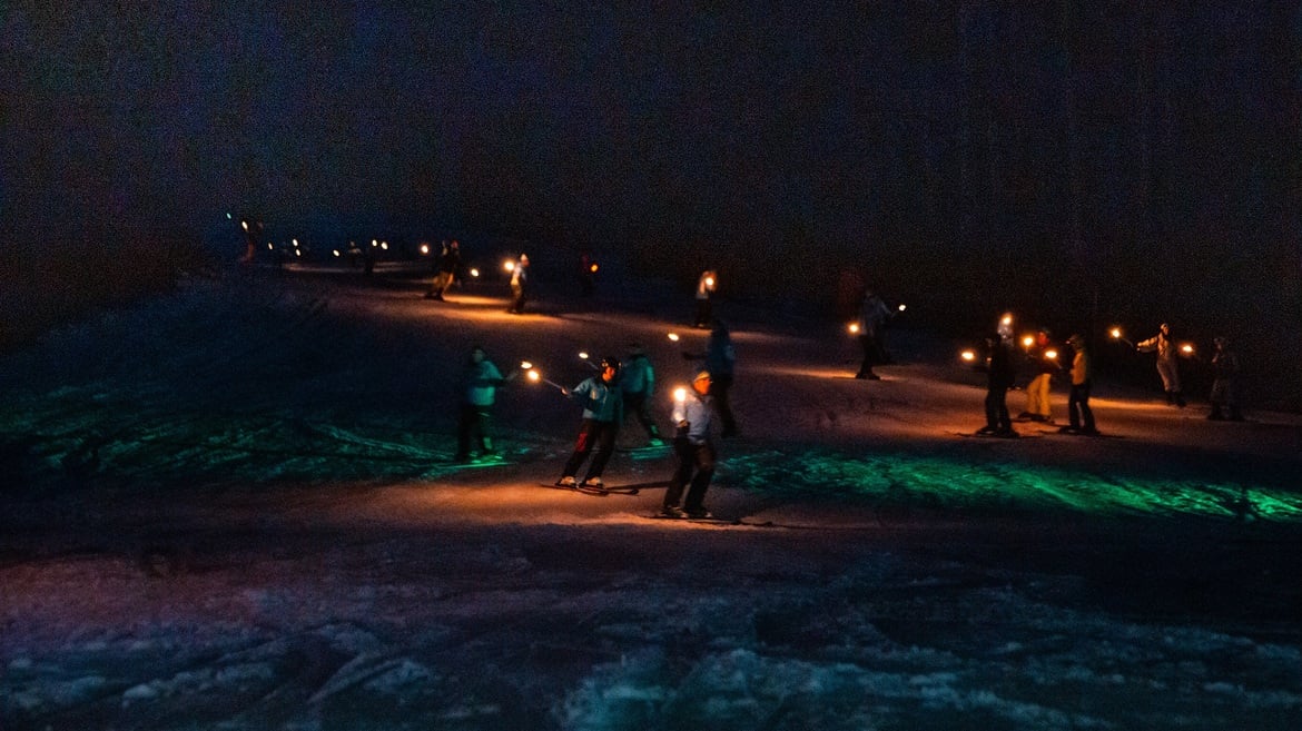 Fackelwanderungen der Skischule Lavarone