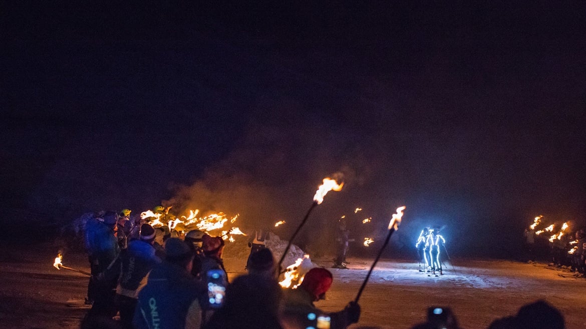 Fackelwanderungen der Skischule Folgaria