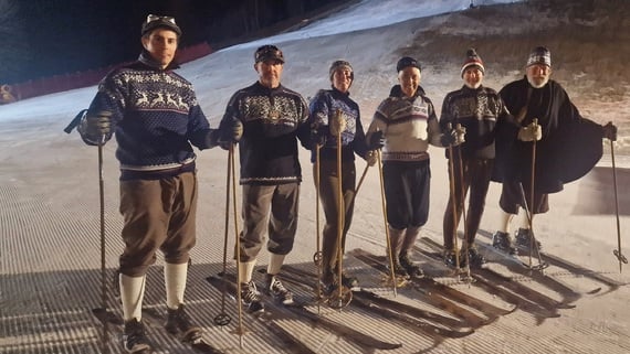 Torchlight processions of the Folgaria Ski School