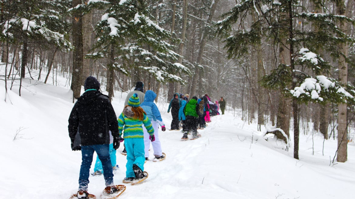 Snowshoeing